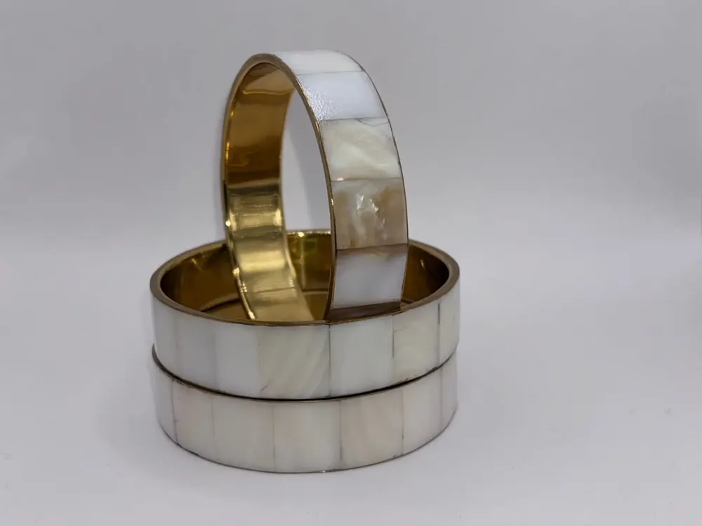 Bracelets - BRACELET NACRE BLANCHE IRISEE - JOLIE JULIE