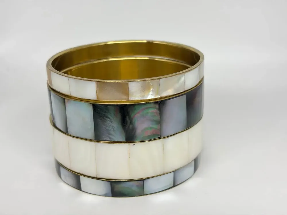 Bracelets - BRACELET NACRE BLANCHE IRISEE - JOLIE JULIE