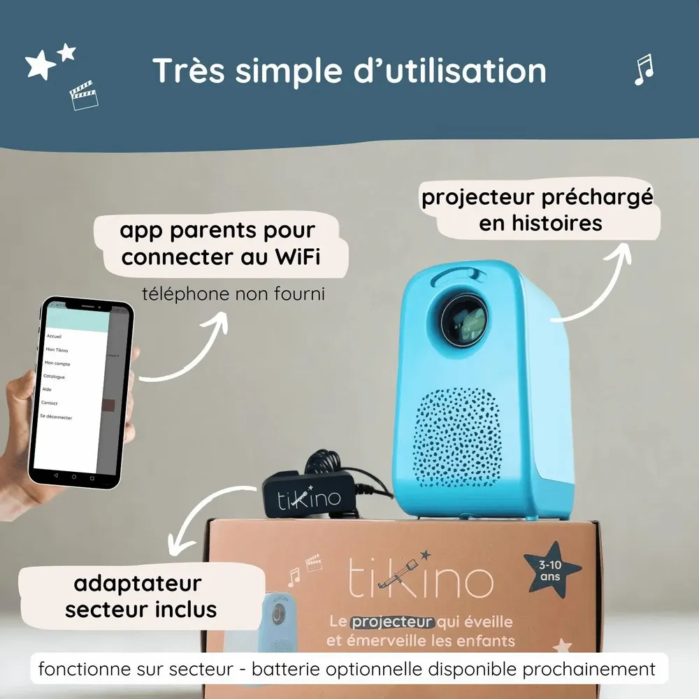 Children's games - Projecteur Tikino pour les 3-10 ans - TIKINO