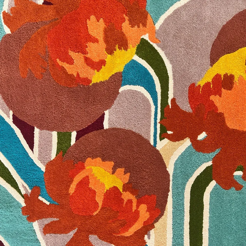 Tapis - Tapis contemporain artistique — PIÈCE UNIQUE — SPRING 1920. - ATELIER SAGRADO