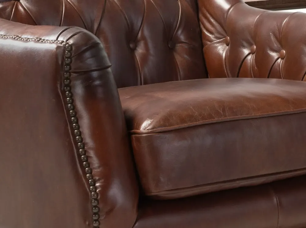 Fauteuils - Fauteuil Chester en cuir marron cognac - ANGEL CERDÁ