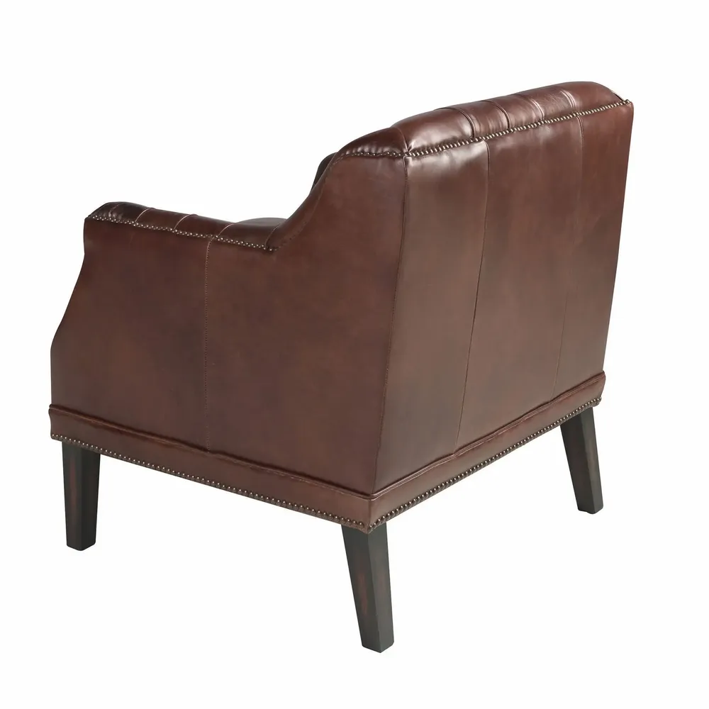 Fauteuils - Fauteuil Chester en cuir marron cognac - ANGEL CERDÁ