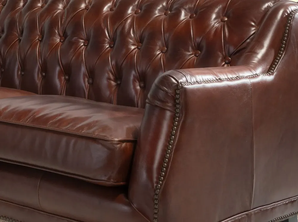 Sofas - 2-seater Chester sofa in cognac brown leather - ANGEL CERDÁ