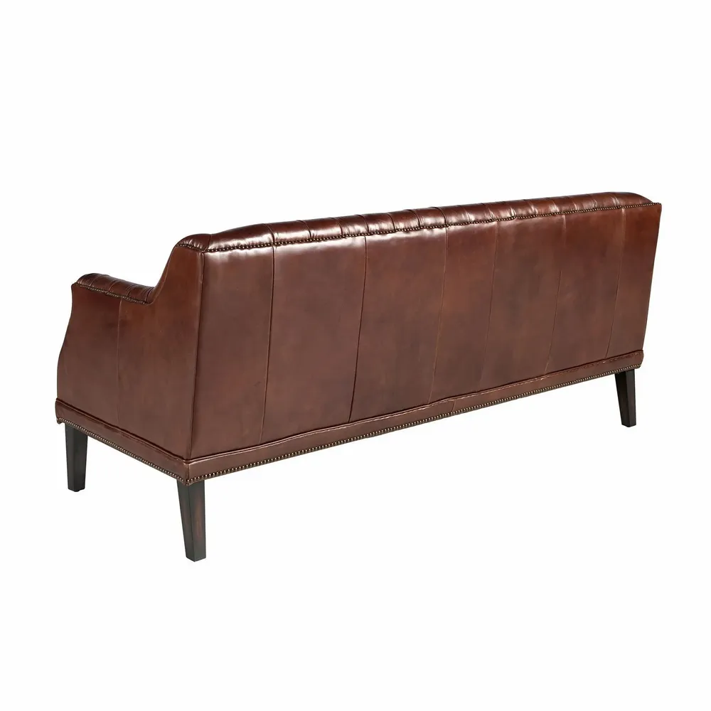 Sofas - 3-seater Chester sofa in cognac brown leather - ANGEL CERDÁ