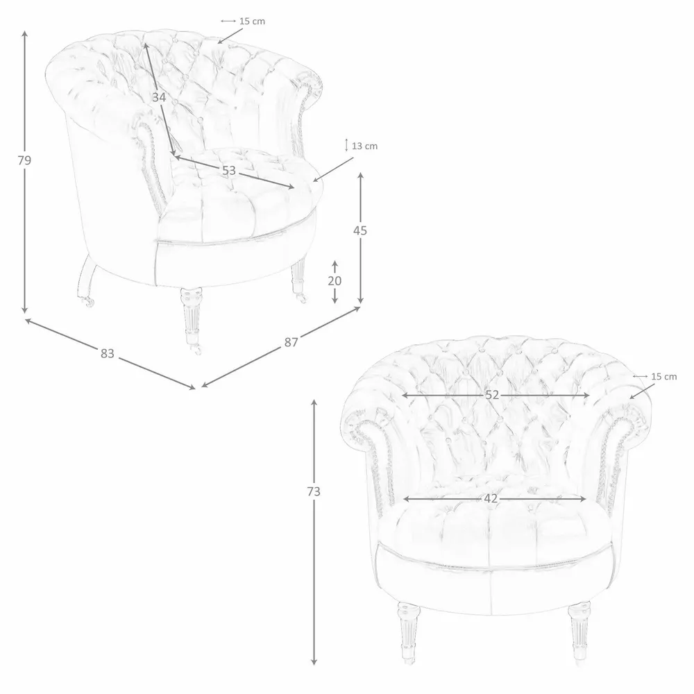 Fauteuils - Fauteuil Chester en cuir marron cognac - ANGEL CERDÁ