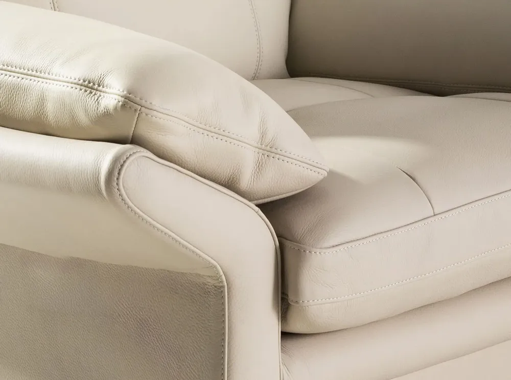 Fauteuils - Fauteuil en cuir gris taupe - ANGEL CERDÁ