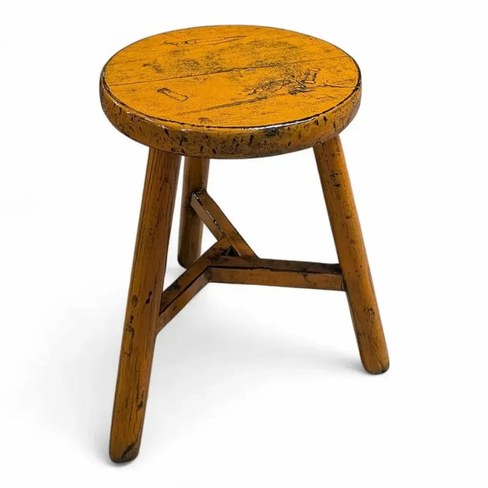 Tabourets - Tabouret rond fait main - PAGODA INTERNATIONAL
