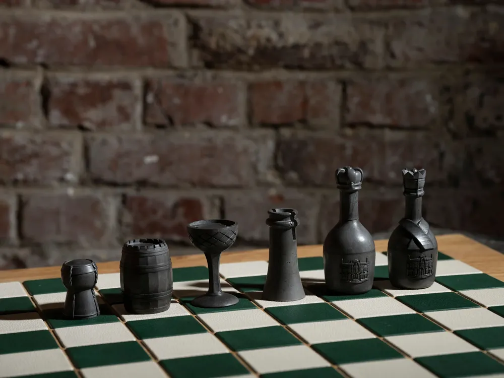 Unique pieces - Champagne Chess Set - CHESSTUDIO BY MARTIN GOUSSET