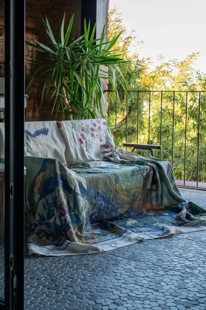 Plaids - Mezzeri Throws Grand Foulard et tapis - TESSITURA TOSCANA TELERIE