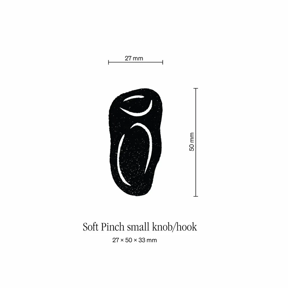 Wardrobe - Soft Pinch small knob/hook - EVAANNA
