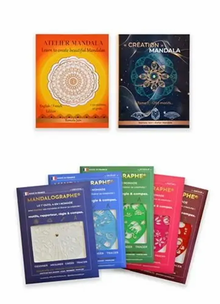 Children's arts and crafts - Mandalographe® - 4-in-1 Awarded Tool for creating mandalas - ATELIER MANDALA ABC