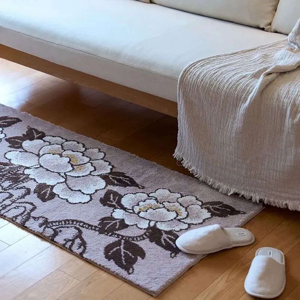 Tapis - Rochers et pivoines - BON`EE(LIVING ART BRAND)