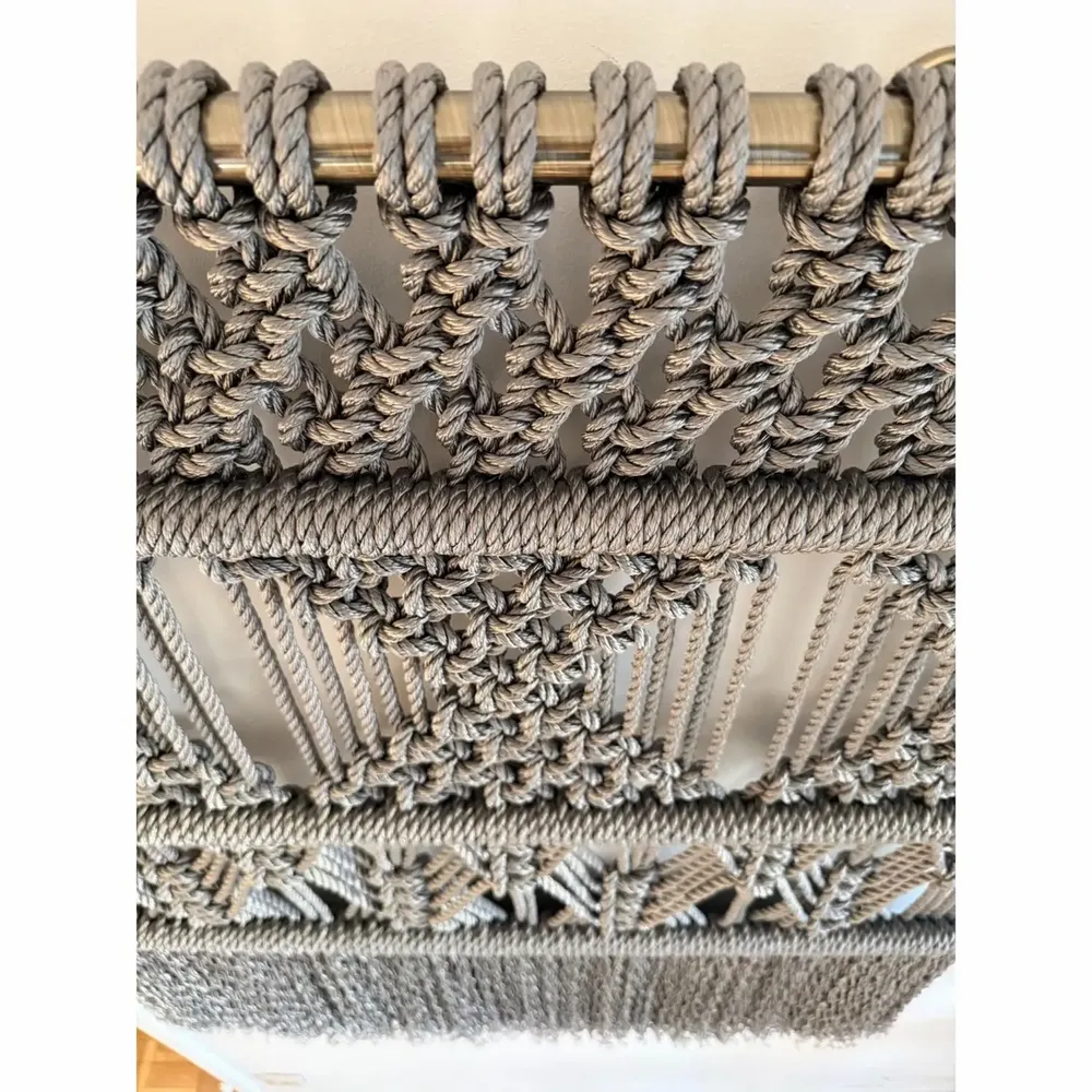 Tapisseries - Tenture Murale Macramé Fondation Argent - NŒULUXE