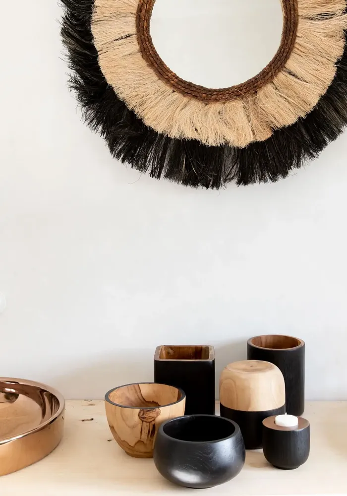Mirrors - The Blackout Mirror - Natural Black - M - BAZAR BIZAR LIVING