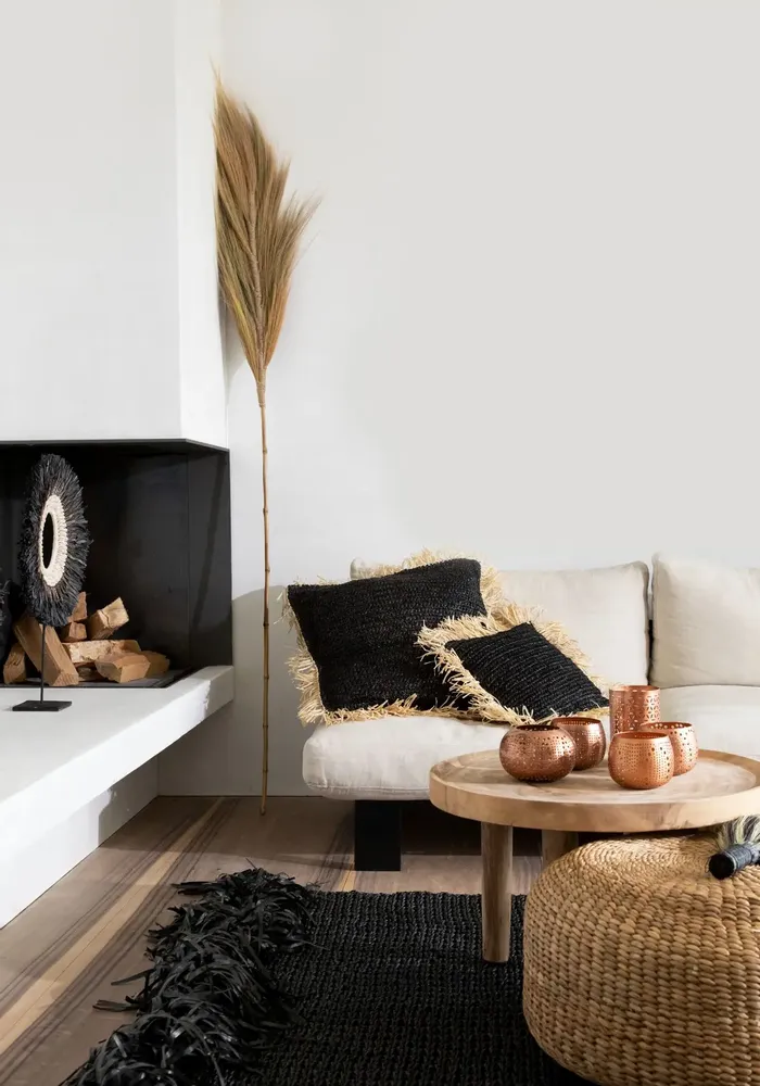 Rugs - The Fringed Carpet - Black - 200x300 - BAZAR BIZAR LIVING