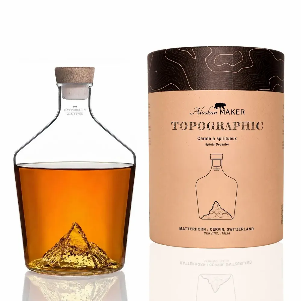 Gifts - Topographic Long Drink Glass - ALASKAN MAKER