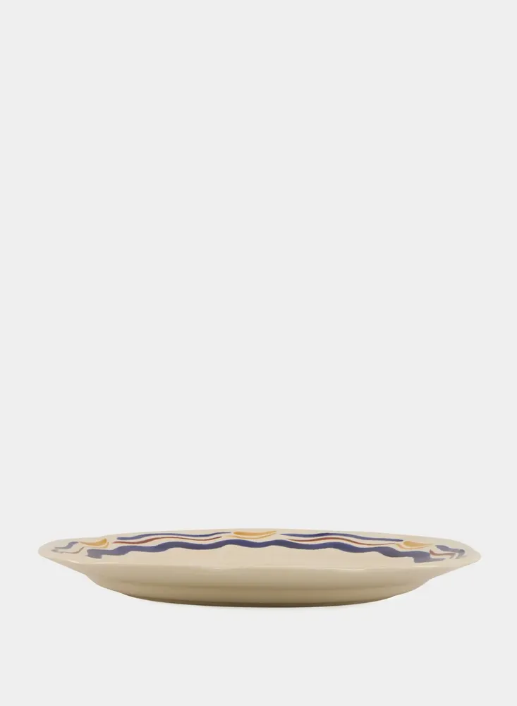 Assiettes au quotidien - Hand-Painted Comporta The Harvester Stoneware Dinner Plate - HOUSE OF CAPRICORN