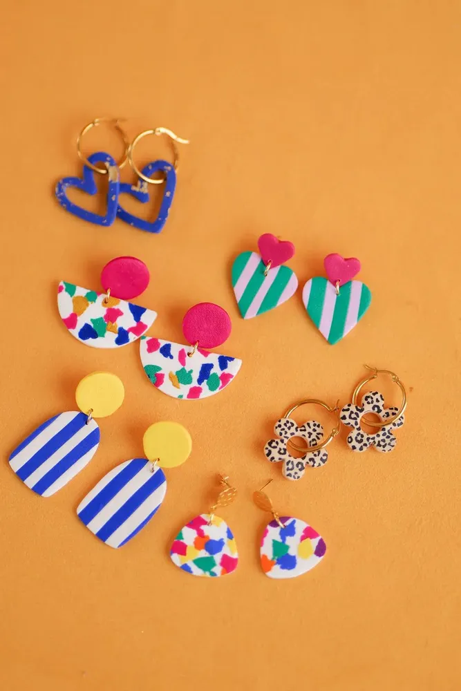 Bijoux - Boucles oreilles colorées - COULEURS COEUR