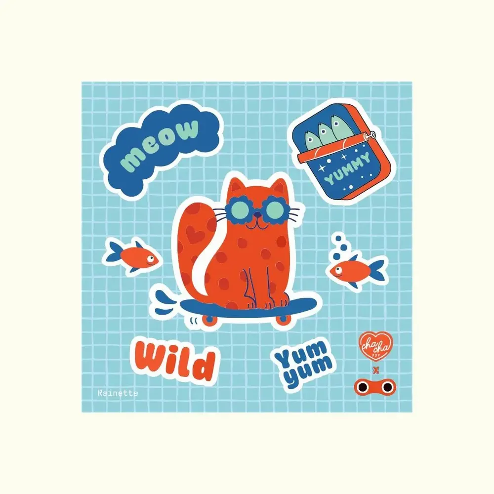 Accessoires enfants - Autocollants réfléchissants - Petites planches - RAINETTE
