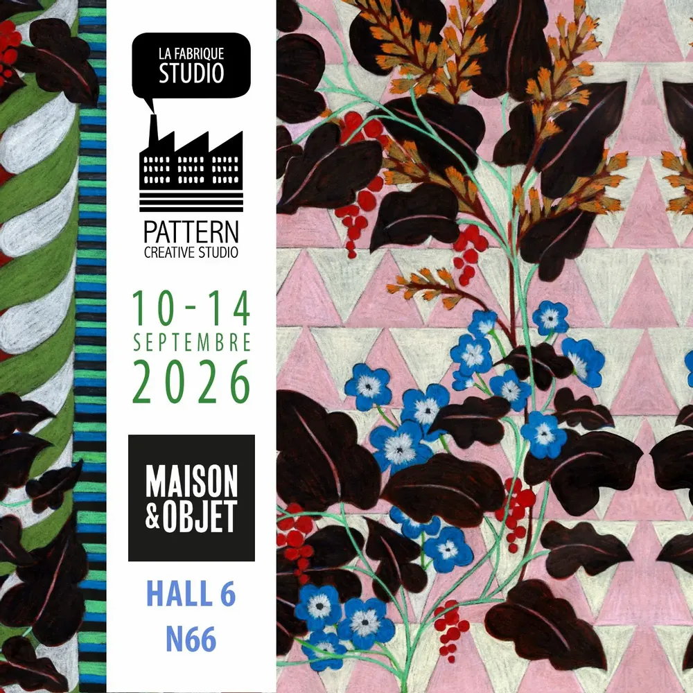 Textile and surface design - PATTERN DESIGN - LA FABRIQUE DESIGN TEXTILE