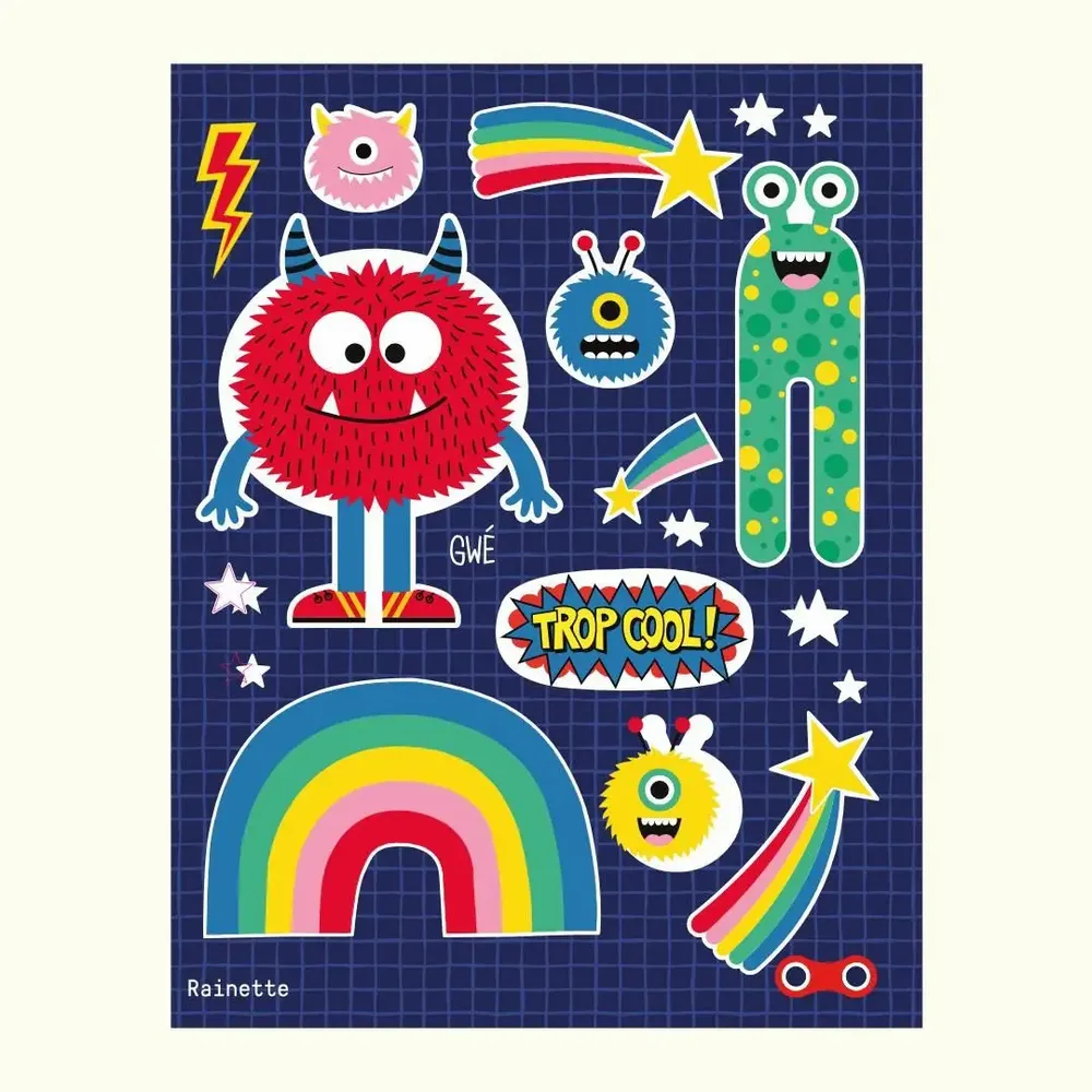 Accessoires enfants - Stickers réfléchissants - Grandes planches - RAINETTE