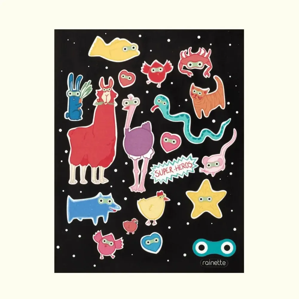 Accessoires enfants - Stickers réfléchissants - Grandes planches - RAINETTE