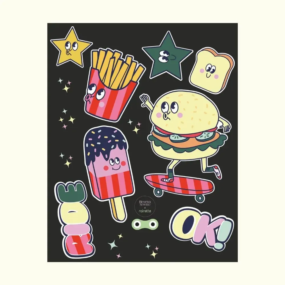 Accessoires enfants - Stickers réfléchissants - Grandes planches - RAINETTE