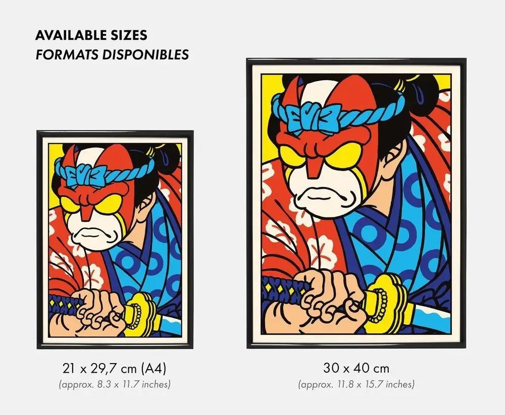 Poster - Print "Justice-Kun" (Size 30x40cm or A4) - YEAAAH! STUDIO