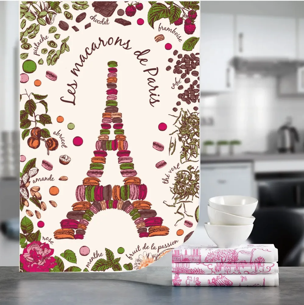 Torchons - Torchon Macarons de Paris Ecru 72 X 48 - MAISON VIVARAISE - SDE VIVARAISE WINKLER