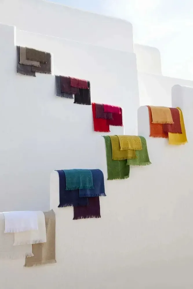 Serviettes de bain - Serviette de toilette Zoé Lin 50 X 100 - MAISON VIVARAISE - SDE VIVARAISE WINKLER