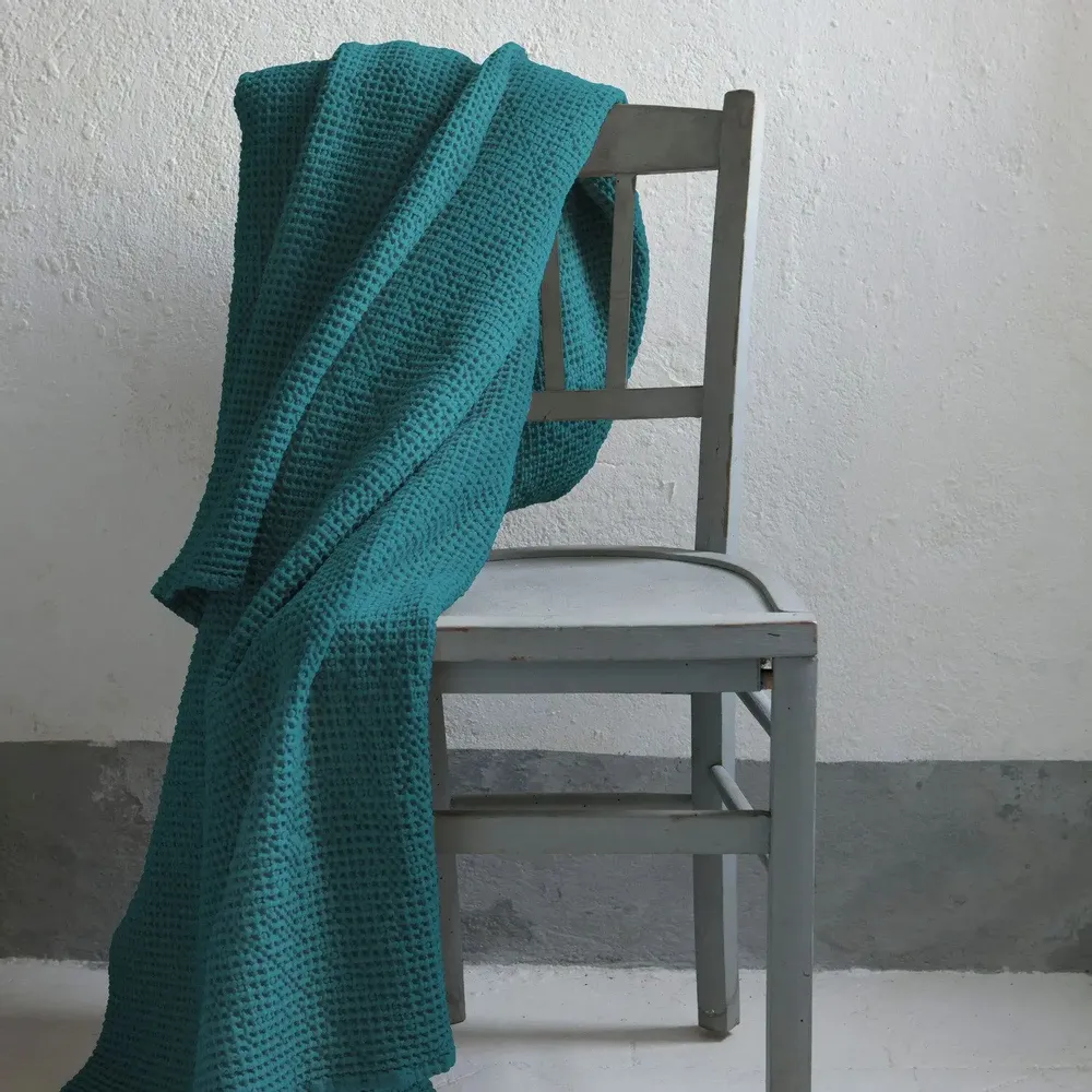 Linge de lit - Jete de Lit Maia Topaze 260 x 260 - MAISON VIVARAISE - SDE VIVARAISE WINKLER