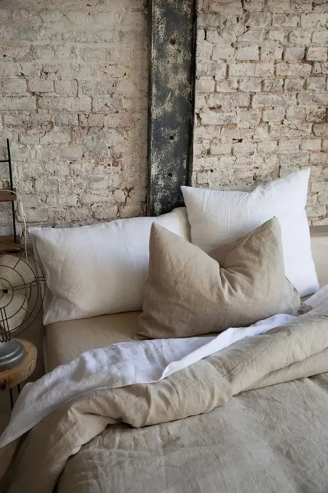 Linge de lit - Housse de couette Zeff Naturel 240 x 220 - MAISON VIVARAISE - SDE VIVARAISE WINKLER