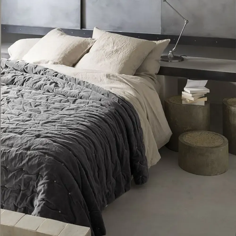 Bed linens - Elise Bed Throw Tonnerre 240 X 260 - MAISON VIVARAISE - SDE VIVARAISE WINKLER