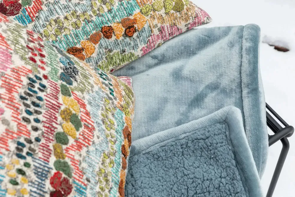 Throw blankets - Michka Throw Blanket Alizée 130 X 160 - MAISON VIVARAISE - SDE VIVARAISE WINKLER