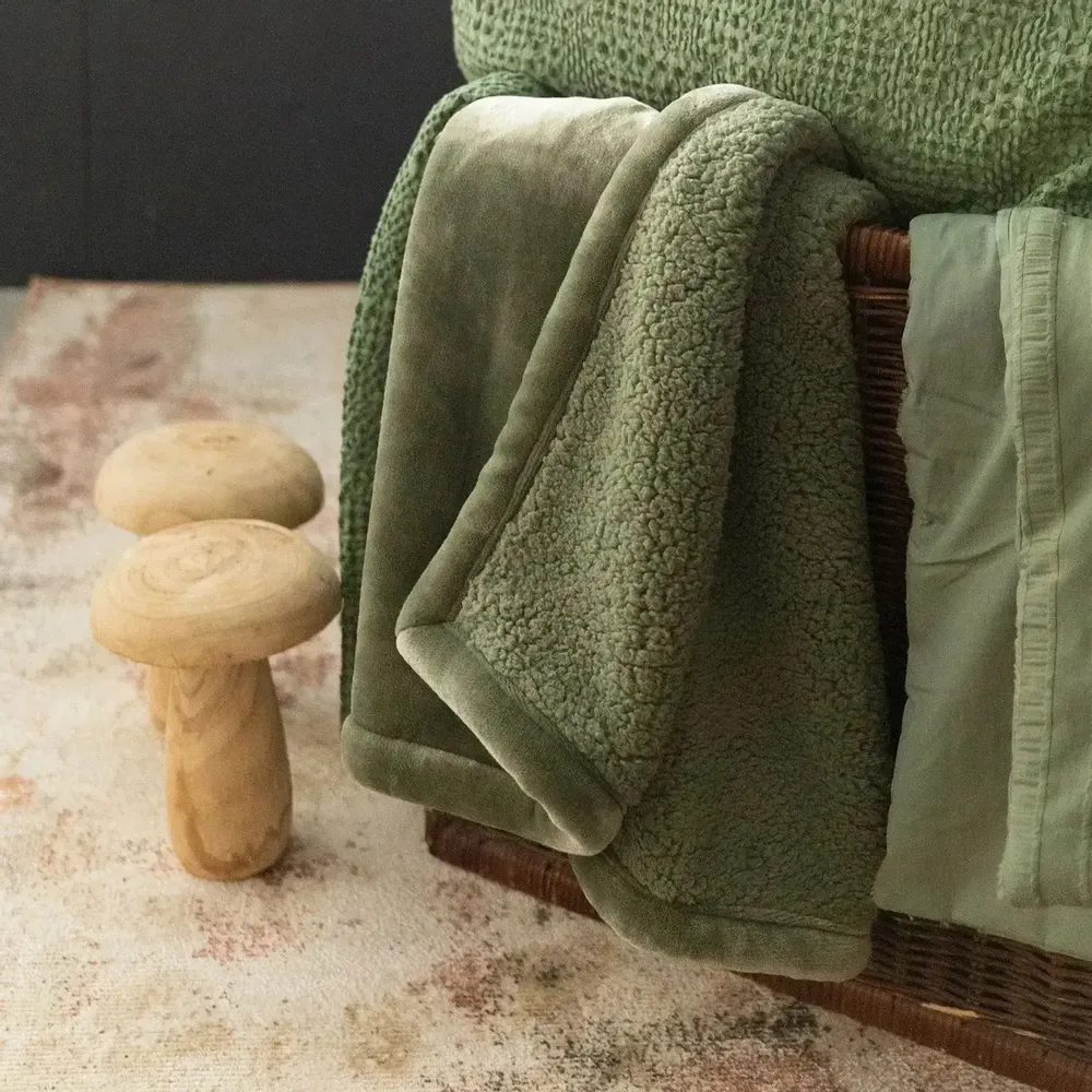 Linge de lit - Jeté de lit Michka Amande 220 x 240 - MAISON VIVARAISE - SDE VIVARAISE WINKLER