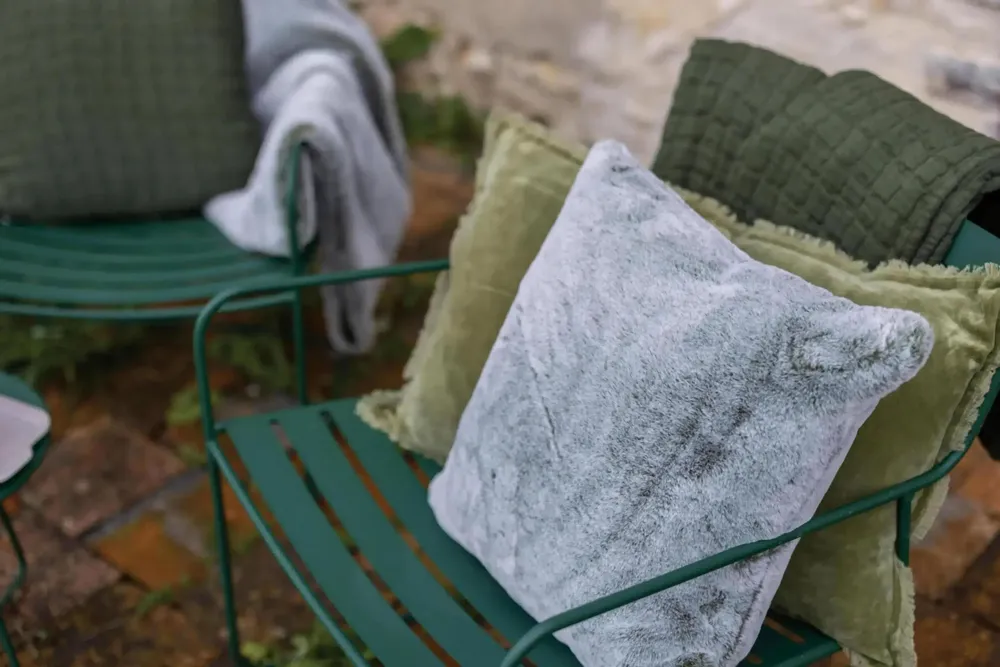 Cushions - Kinta Cushion Olive 45 X 45 - MAISON VIVARAISE - SDE VIVARAISE WINKLER