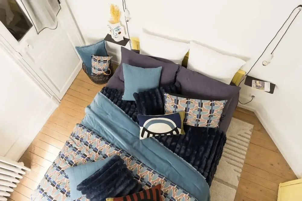 Plaids - Edredon uni Fara Acier 85 x 200 - MAISON VIVARAISE - SDE VIVARAISE WINKLER