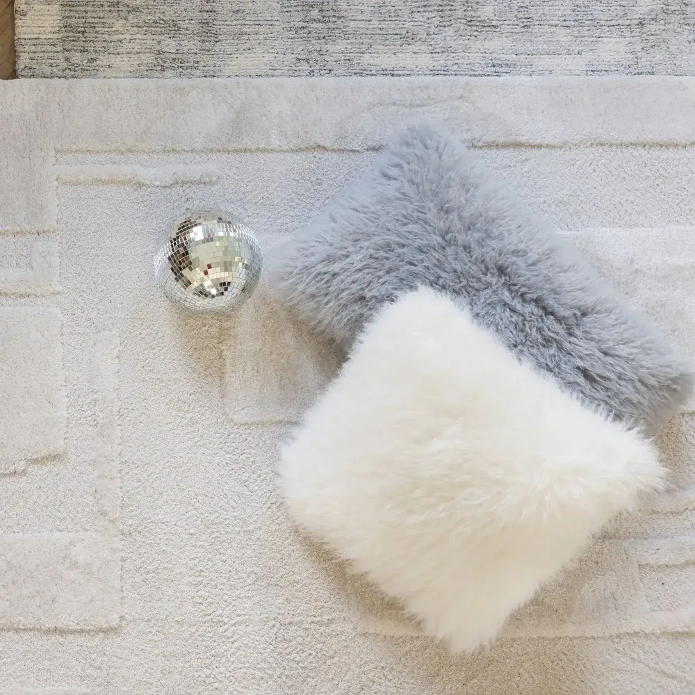 Coussins - Coussin Betani Neige 45 x 45 - MAISON VIVARAISE - SDE VIVARAISE WINKLER
