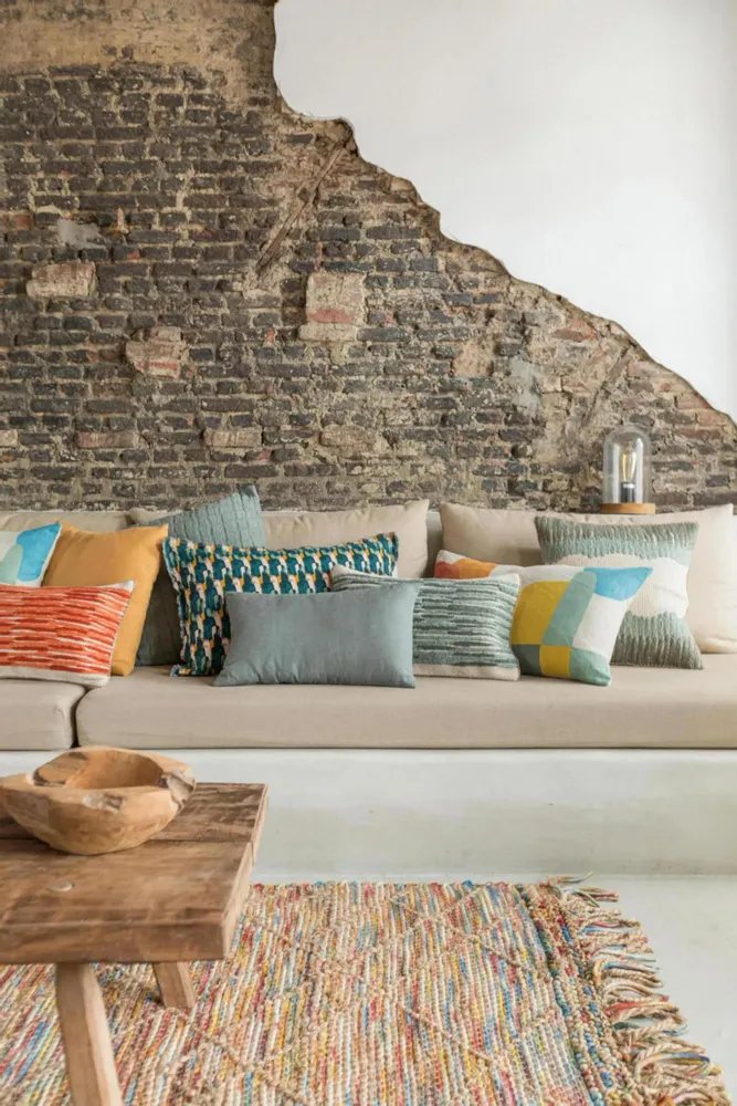 Cushions - Plain Cushion Zeff Thym 45 X 45 - MAISON VIVARAISE - SDE VIVARAISE WINKLER