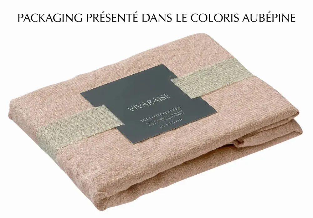 Linge de lit - Taie d'oreiller Zeff Thym 65 x 65 - MAISON VIVARAISE - SDE VIVARAISE WINKLER