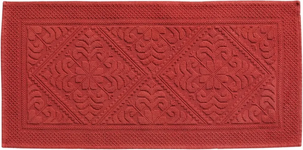 Other bath linens - Enzo Bath Mat Brique 110 X 54 - MAISON VIVARAISE - SDE VIVARAISE WINKLER