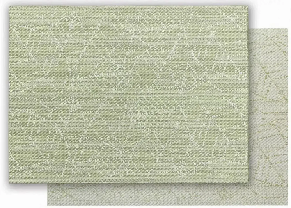 Table cloths - Gena placemat set Eucalyptus 33 X 45 - MAISON VIVARAISE - SDE VIVARAISE WINKLER