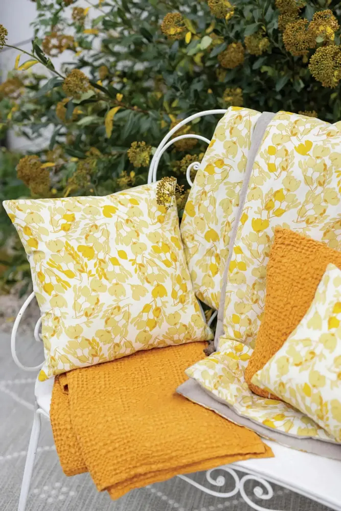 Cushions - Tana Cushion Moutarde 40 X 65 - MAISON VIVARAISE - SDE VIVARAISE WINKLER