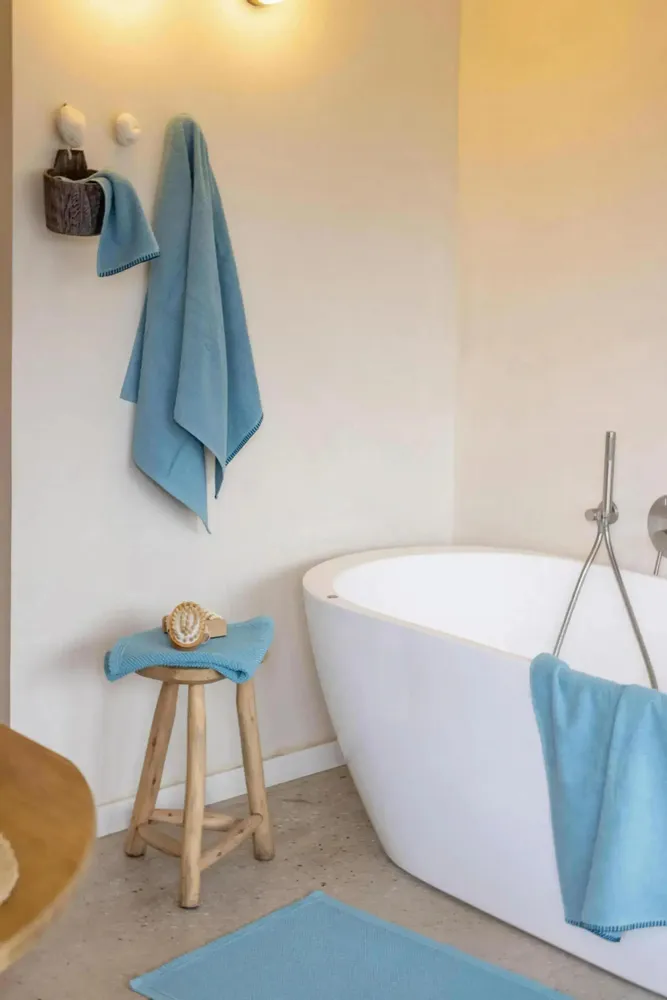 Bath towels - Bora Bath Towel Quartz 50 X 100 - MAISON VIVARAISE - SDE VIVARAISE WINKLER