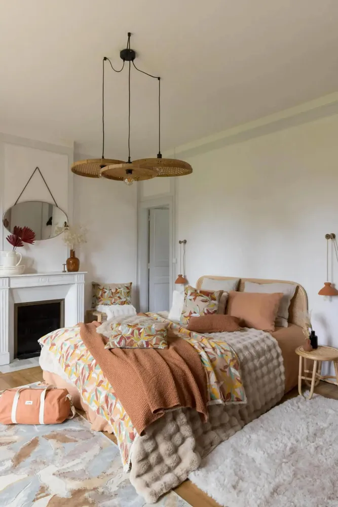 Linge de lit - Taie d'oreiller Kala Cannelle 65 x 65 - MAISON VIVARAISE - SDE VIVARAISE WINKLER