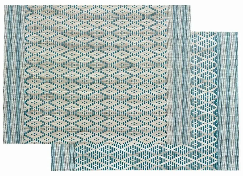Nappes - Set de table Kadra Paon 33 x 45 - MAISON VIVARAISE - SDE VIVARAISE WINKLER
