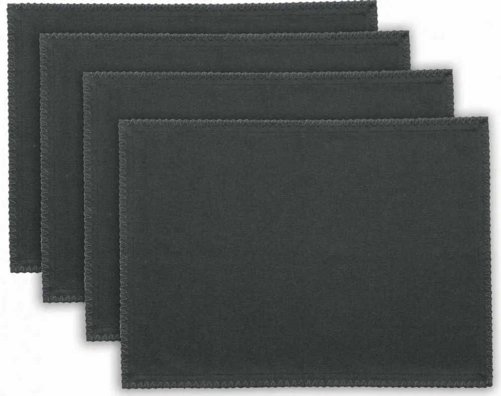 Table cloths - Set of 4 Recycled Placemats Delia Ombre 33 X 45 - MAISON VIVARAISE - SDE VIVARAISE WINKLER