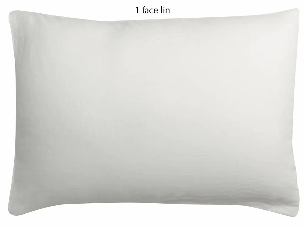 Linge de lit - Taie d'oreiller Linco Blanc 50 x 75 - MAISON VIVARAISE - SDE VIVARAISE WINKLER