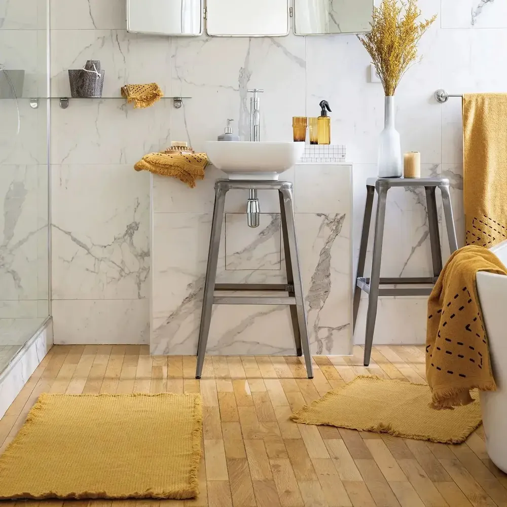 Other bath linens - Elly Bath Mat Bronze 54 X 110 - MAISON VIVARAISE - SDE VIVARAISE WINKLER