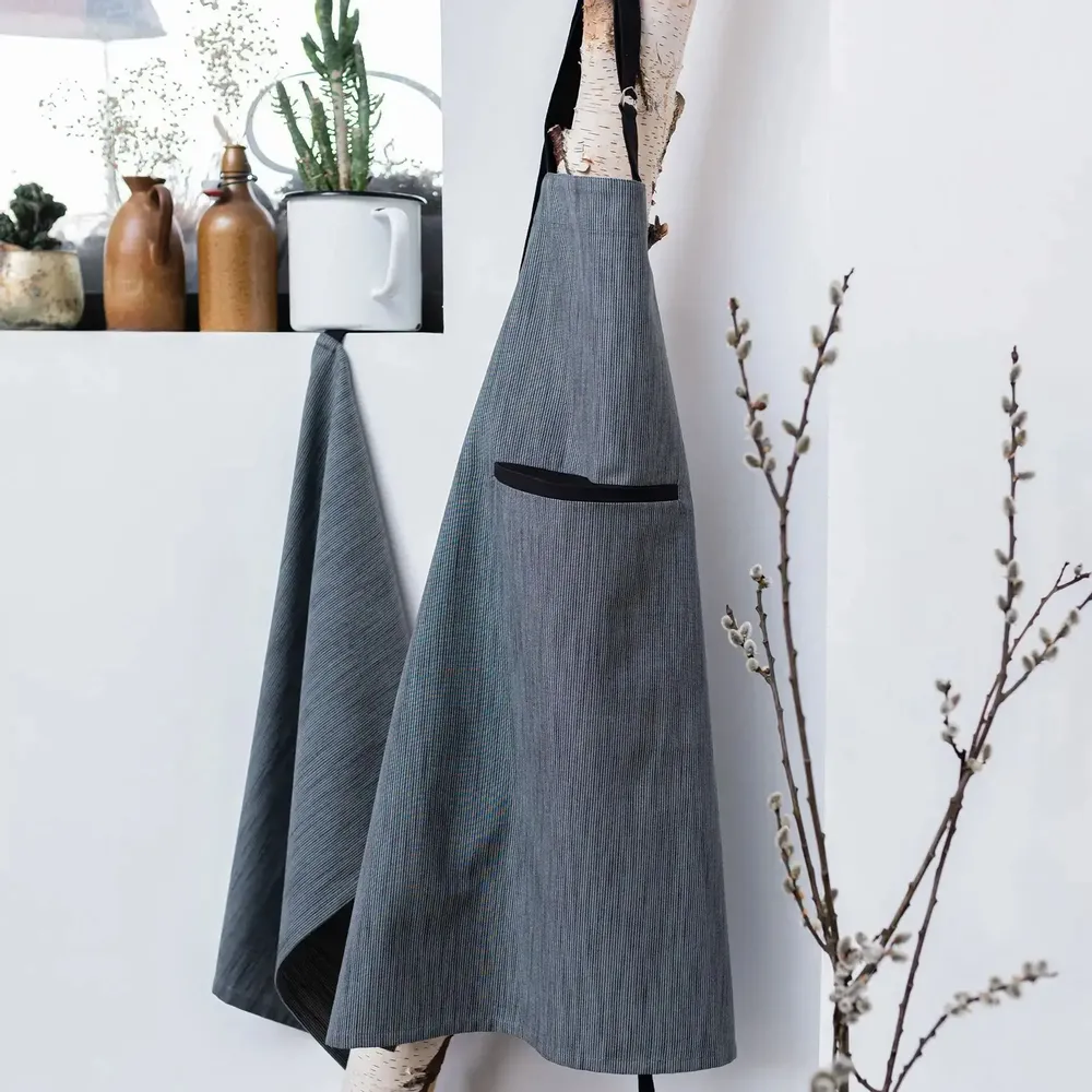Dish towels - Kitchen Towel Organic Moana Ombre 50 X 70 - MAISON VIVARAISE - SDE VIVARAISE WINKLER